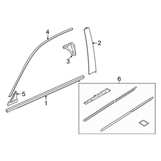 Honda OE - Front Door - Exterior Trim