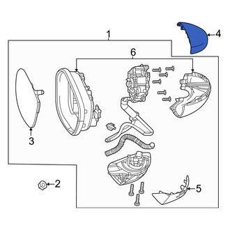 Honda OE - Front Left Upper Door Mirror Cover