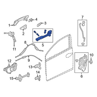 Honda OE - Front Right Exterior Door Handle Base