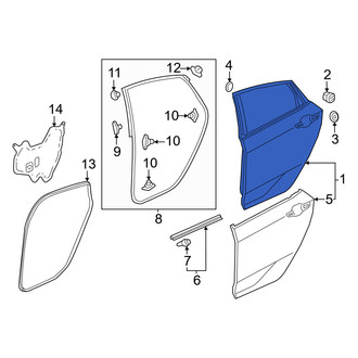 Honda OE - Front Left Door Shell