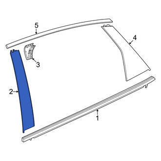 Honda OE - Rear Right Rearward Door Applique