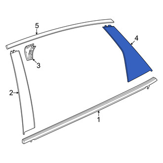 Honda OE - Front Right Rearward Door Applique