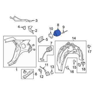 Honda OE - Rear Fuel Filler Door