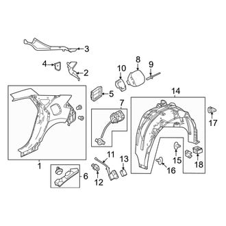 Honda OE - Quarter Panel & Components (Hatchback)