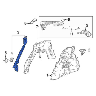 Honda OE - Left Inner Body C-Pillar