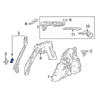 Honda OE - Right Body C-Pillar Reinforcement