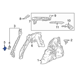 Honda OE - Left Body C-Pillar Reinforcement