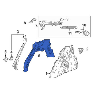Honda OE - Rear Right Outer Wheel Housing Side Panel