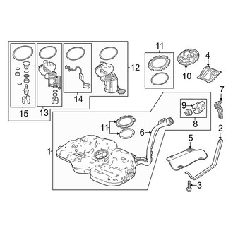 Honda OE - Fuel System Components (Hybrid Sport / Hybrid Sport Touring)