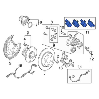 Honda OE - Rear Disc Brake Pad Set