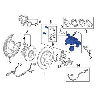 Honda OE - Front Left Disc Brake Caliper