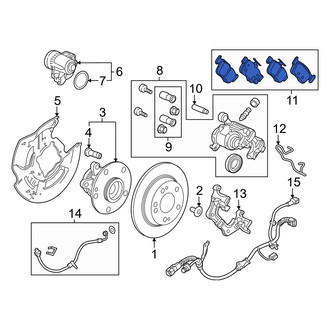 Honda OE - Rear Disc Brake Pad Set