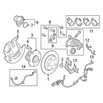 Honda OE - Rear Suspension - Brake Components (Type R)