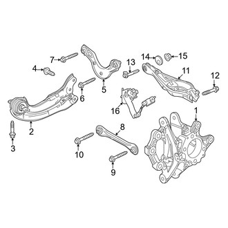 Honda OE - Rear Suspension - Suspension Components (Type R)