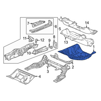 Honda OE - Rear Spare Tire Compartment