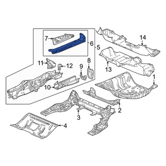 Honda OE - Rear Left Floor Side Rail