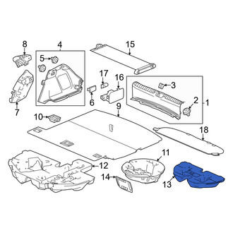 Honda OE - Rear Trunk Floor Storage Box