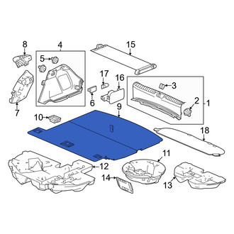 Honda OE - Rear Spare Tire Compartment Cover