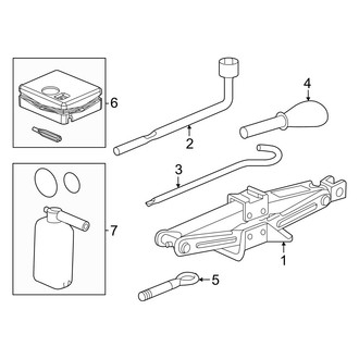 Honda OE - Rear Body & Floor - Jack & Components (Hatchback)