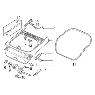Honda OE - Lift Gate - Gate & Hardware