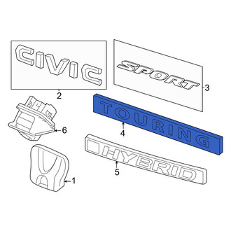 Honda OE - Rear Hatch Emblem