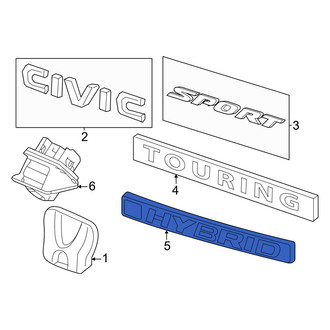 Honda OE - Rear Hatch Emblem