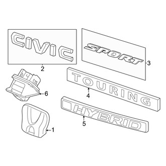 Honda OE - Lift Gate - Exterior Trim