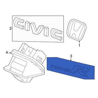 Honda OE - Rear Hatch Emblem