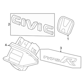 Honda OE - Lift Gate - Exterior Trim (Type R)