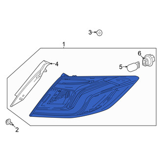 Honda OE - Rear Right Tail Light Assembly