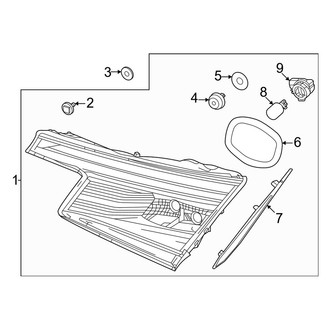 Honda OE - Rear Lamps - Backup Lamps (Hybrid Sport / Hybrid Sport Touring / Sport Hatchback)