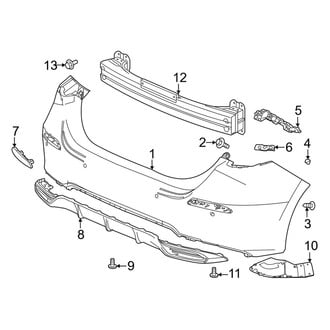 Honda OE - Rear Bumper - Bumper & Components