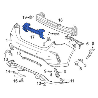 Honda OE - Rear Bumper Impact Absorber