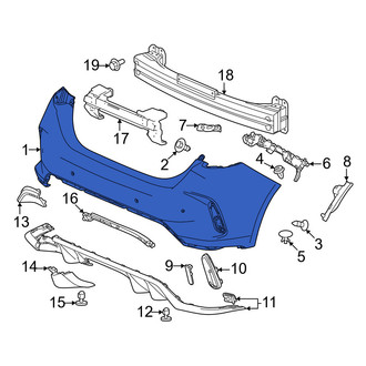 Honda OE - Rear Bumper Cover