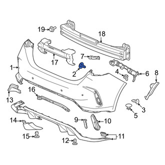 Honda OE - Center Radiator Support Splash Shield Bolt
