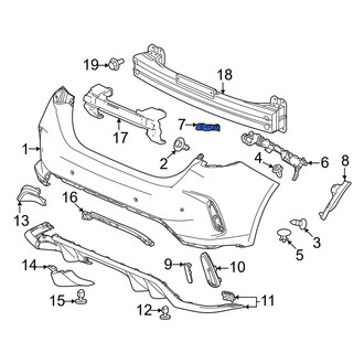 Honda OE - Rear Right Bumper Cover Bracket