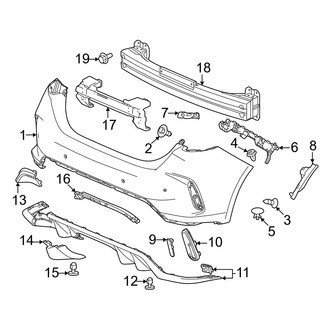 Honda OE - Rear Bumper - Bumper & Components (Type R)