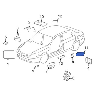 Honda OE - Left Engine Decal
