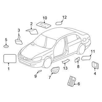 Honda OE - Information Labels - Labels (Coupe)