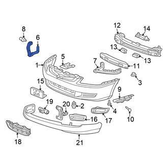 Honda OE - Front Right Bumper Cover Support Rail