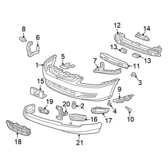 Honda OE - Front Bumper - Bumper & Components (Coupe)
