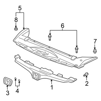 Honda OE - Grille & Components (Coupe)