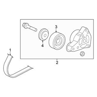 Honda OE - Cooling - Belts (Coupe 2.4L)
