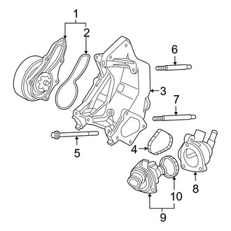 Honda OE - Cooling - Water Pump (Coupe 2.4L)