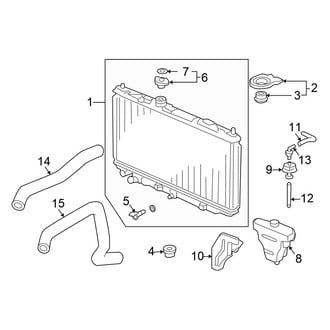 Honda OE - Cooling - Radiator & Components (Coupe 3.0L)