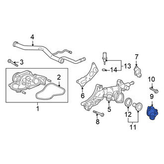 Honda OE - Engine Coolant Thermostat Housing