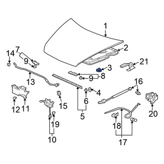 Honda OE - Hood Insulation Pad Clip