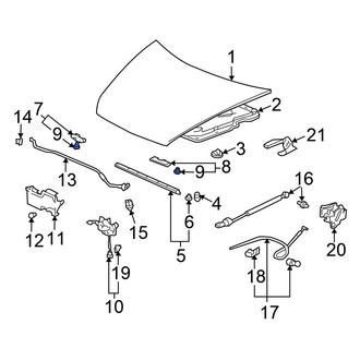Honda OE - Hood Seal Clip