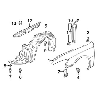 Honda OE - Fender & Components (Coupe)