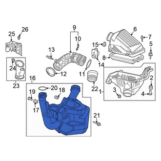 Honda OE - Engine Air Intake Resonator